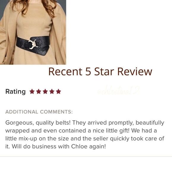 Women’s Adjustable Wide Snake Pattern Leather Belt - Picture 10 of 12